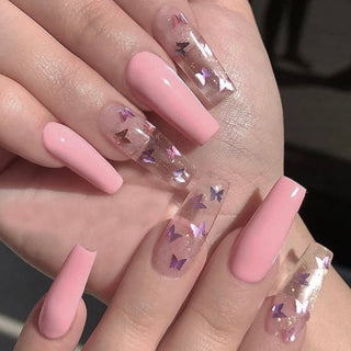Professional Butterfly fake nails