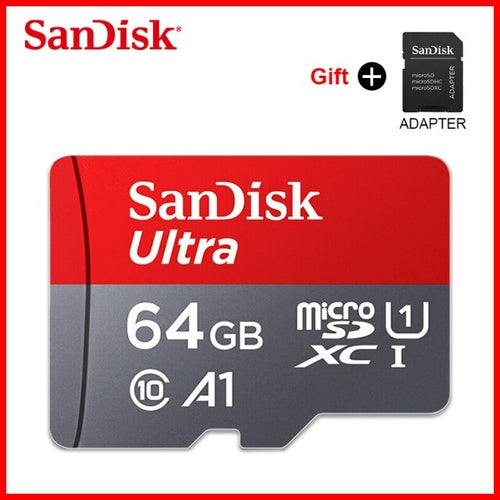Sandisk A1 Ultra Micro SD 128GB 64GB 32GB 16GB Micro SD Card SD/TF