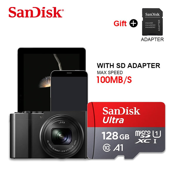 Sandisk A1 Ultra Micro SD 128GB 64GB 32GB 16GB Micro SD Card SD/TF