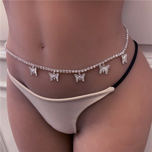 Sexy Body Jewelry Butterfly Chain Woman Occident Type Artificial