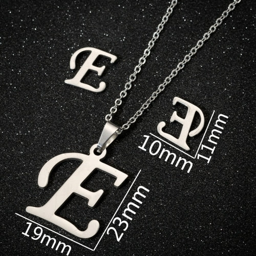 Stainless Steel English Name 26 Letters Jewelry Charm Letter P Pendant