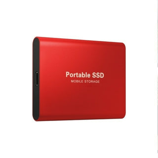 Buy red USB 3.1 8TB SSD External Moblie Hard Drive Portable High Speed Hard