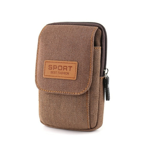 Universal Canvas Waterproof Mobile Phone Bag For
