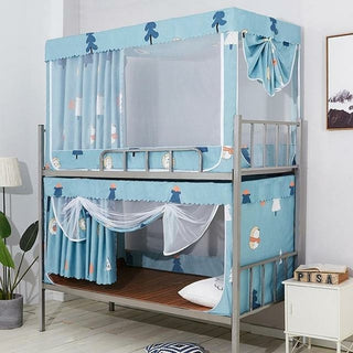 Buy light-purple Upper and Lower Bunk Bed Student Dormitory Dual Purpose Mosquito Net