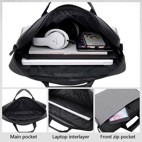 Waterproof Men Women Briefcase 15.6 17 inch Laptop Bag A4 Documents