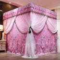 Wedding Mosquito Net Blackout Dust proof Bed Curtain Floor With
