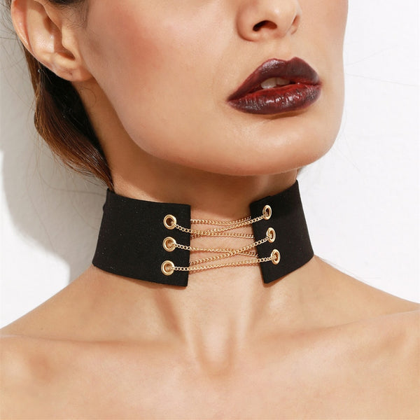 Women&#39;s Neck Chain Sexy Choker Collars Necklaces Woman Accessories