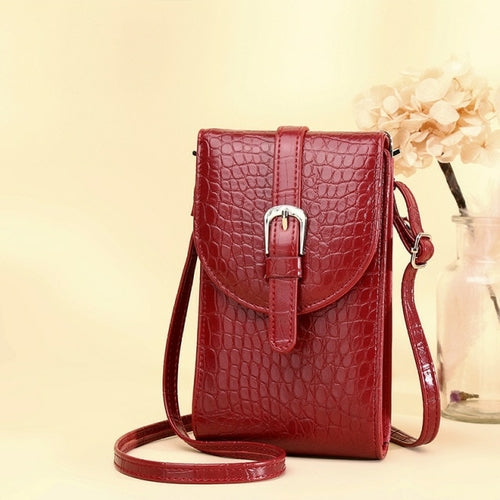 Women Shoulder Bag PU Leather Crossbody Phone Bag Wallet Card Handbags