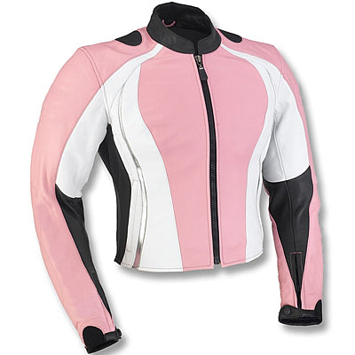 Pink Biker Racing Leather Jacket