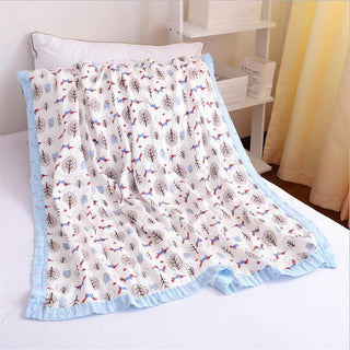 Buy as-picture6 110x120cm 4 and 6 Layers Muslin Bamboo Cotton Newborn Baby Receiving Blanket Swaddling Kids Children Baby Sleeping Blanket