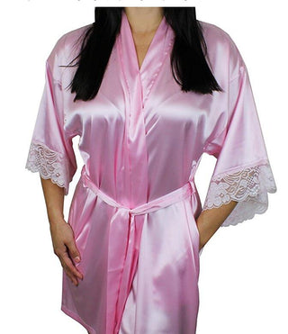 Buy as-the-photo-show3 Women&#39;s Autumn Style Sexy Lace Bathrobes