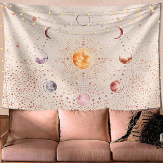 Buy e Pink Starry Sky Wall Carpet Tapestry Wall Hanging Moon Hippie Psychedelic Tapestry Mandala Floral Boho Decor Yoga Beach Blanket