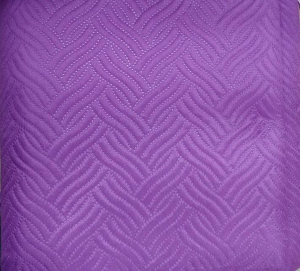 DaDa Bedding Midnight Vineyard Purple Thin & Lightweight Quilted Bedspread Set (LH188)