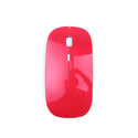Kebidumei USB Optical 2.4G Wireless Mouse Receiver Super Ultra Thin Slim Mouse Cordless Mice for Game Computer PC Laptop Desktop