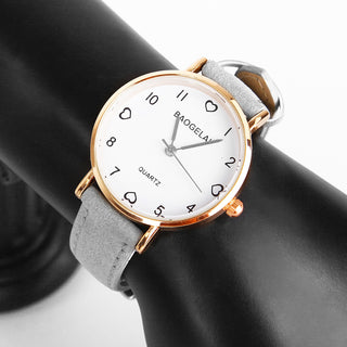Buy khaki Simple Vintage Women Small Dial Watch Sweet Leather Strap Wrist Watches Gift