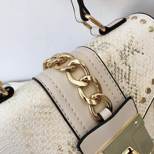 Luxury Small Cross Body Chain Rivet Handbag