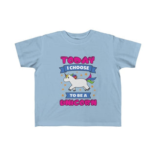 Buy light-blue Today I Choose to be a Unicorn Girl Tee