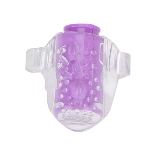Buy purple Crystal Adult Mini Finger Vibrator Clitoris Stimulator Sex Products Oral Licking Clit Vibrators Sex Toys Masturbator for Women