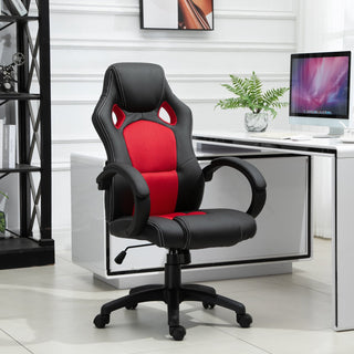 HOMCOM Racecar Style Office Chair Gaming Chair High Back Executive