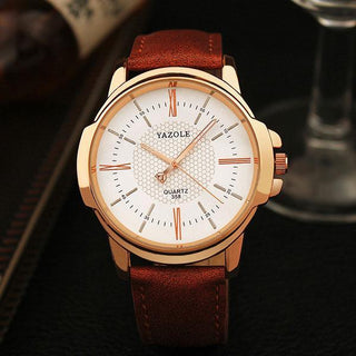 Buy brown-white Rose Gold Quartz Watch