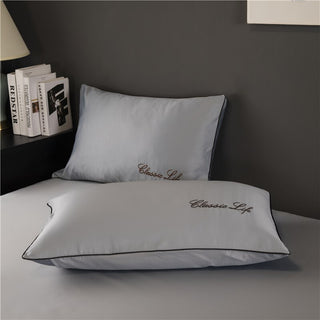 Buy hui TWO Side 100% Satin Silk Pillowcases Envelope Pure Silk Embroidery Pillow Case Pillowcase for Healthy Sleep Multicolor 48x74cm