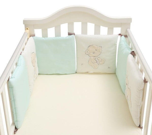 One-Piece Crib Cot Protector Pillows