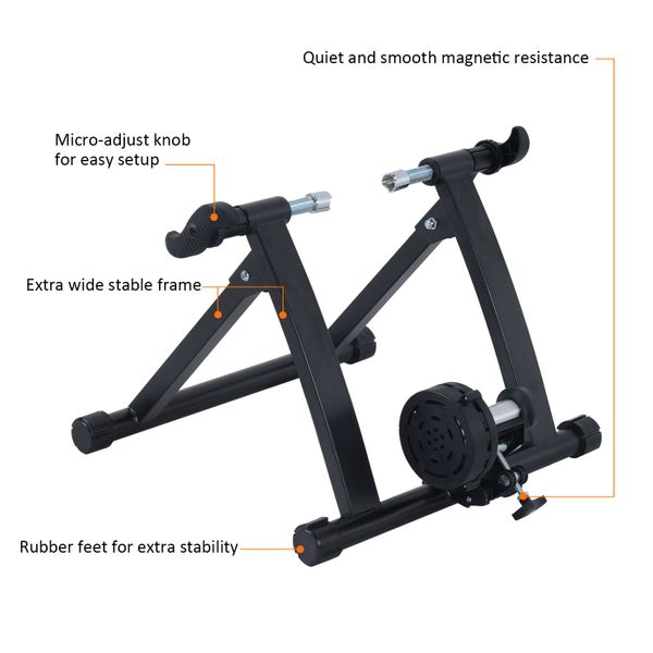 Soozier Folding Indoor Magnetic Bike Trainer Exercise Bicycle Cycling