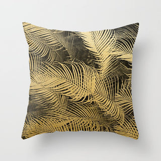 Buy gold-plants-015 Hot Gold Throw Pillows