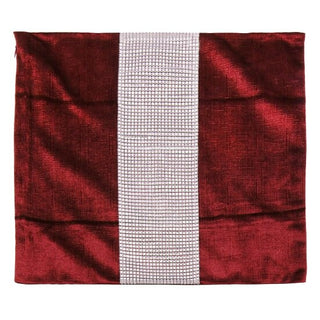 Buy red Decorative Pillow Case Flannel Diamond Patckwork Modern Simple Throw Cover Pillowcase Party Hotel Home Textile 45cm*45cm