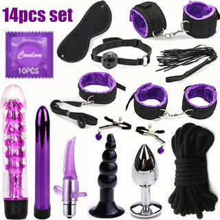 Buy 14pcs-set 23pcs Sexy Lingerie Nylon Bondage Sex Toy Exotic Set