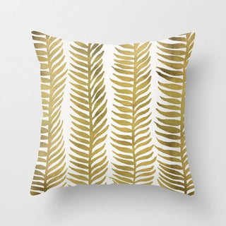 Buy gold-plants-013 Hot Gold Throw Pillows