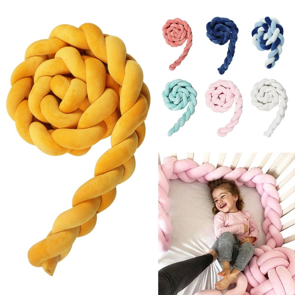 Handmade Nordic Knot Baby Bed Bumper