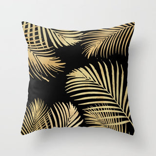 Buy gold-plants-023 Hot Gold Throw Pillows