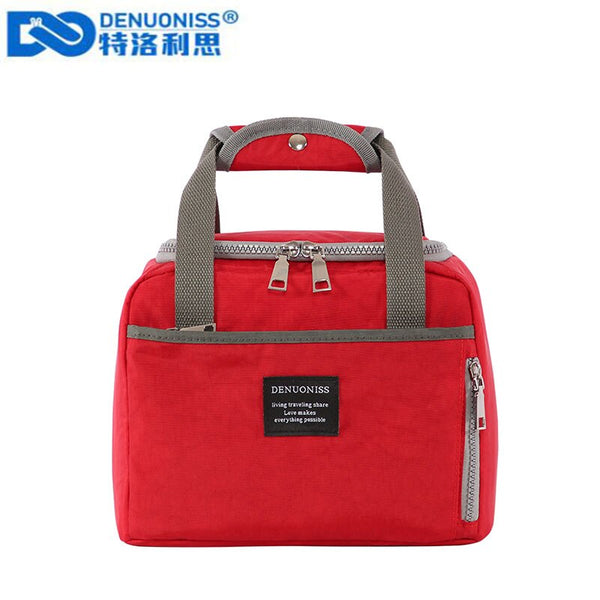 DENUONISS Waterproof  Insulated Lunch Bag Necessary Picnic Pouch Unisex Thermal Dinner Food Accessories Tote Thermal Bag