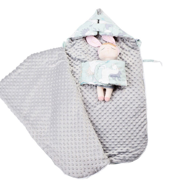 Baby Sleeping Bag Envelope Swaddle Sack for Newborn Baby Cocoon Outer Horse Pattern Diaper Cocoon for Newborns Sleep Bag Baby