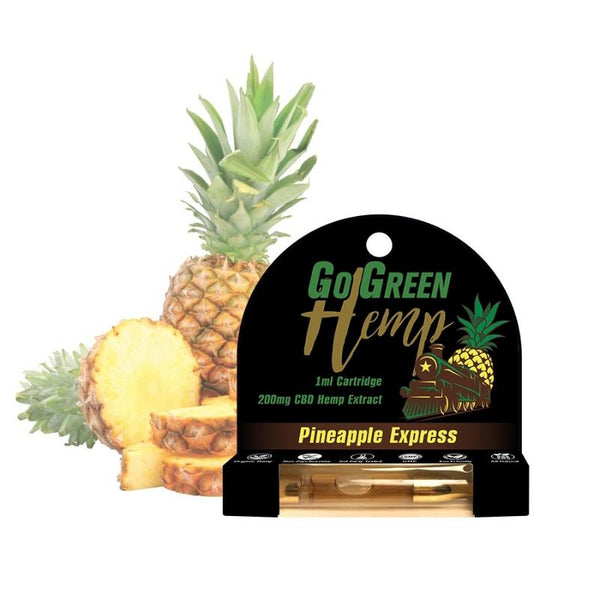 GoGreen Hemp CBD 200mg Pre-Filled Pineapple Express Cartridge