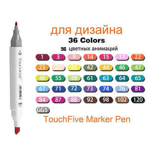 Buy 36-colors TouchFive Markers 12/80/168 Color Sketch Art Marker Pen Double Tips  Alcoholic Pens for Artist Manga Markers Art Supplies School