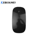 Kebidumei USB Optical 2.4G Wireless Mouse Receiver Super Ultra Thin Slim Mouse Cordless Mice for Game Computer PC Laptop Desktop