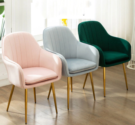Nordic Iron Luxury Dining Chair Set