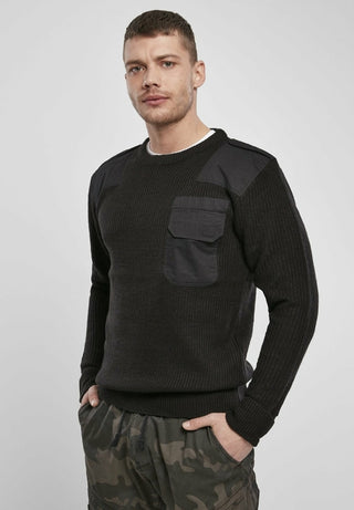 Buy black Brandit Military Sweater