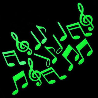 Buy music-note Glow In The Dark Luminous Fluorescent Wall Stickers