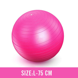 Buy pink-75-cm Men Anti Burst Exercise Balls 55cm-75cm Gym Fit Ball Professional Pilates Yoga Fitness Balance Stability Ball Supports 2200lbs