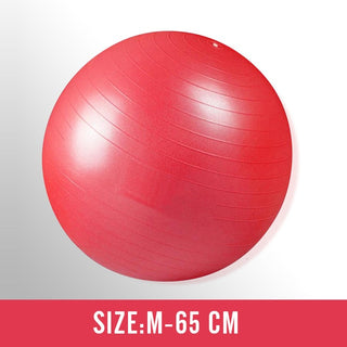 Buy red-65cm Men Anti Burst Exercise Balls 55cm-75cm Gym Fit Ball Professional Pilates Yoga Fitness Balance Stability Ball Supports 2200lbs