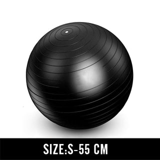 Buy black-55-cm Men Anti Burst Exercise Balls 55cm-75cm Gym Fit Ball Professional Pilates Yoga Fitness Balance Stability Ball Supports 2200lbs