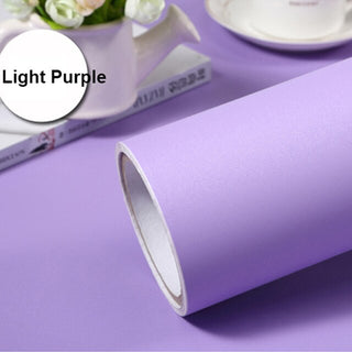 Buy light-purple Matte Vinyl Wallpaper Self Adhesive