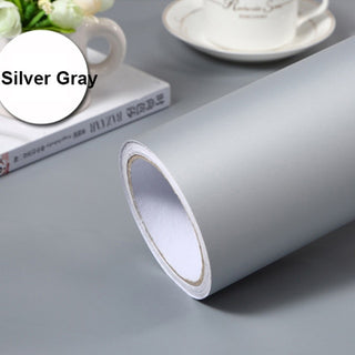Buy silver-grey Matte Vinyl Wallpaper Self Adhesive