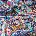 wholesale soft spandex satin fabric for sewing vintage flowers imitate